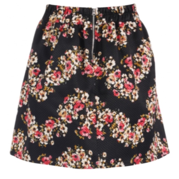 Floral Print Jacquard Skirt - Picture 5 of 5